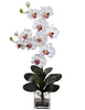 1352-WH White Giant Phalaenopsis Orchid in 2 colors by Nearly Natural | 30.75 inches