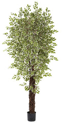 5431 Variegated Weeping Fig Ficus Silk Tree by Nearly Natural | 7.5 feet