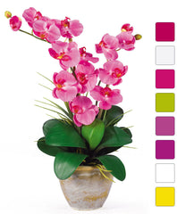 1026 Double Phalaenopsis Silk Orchid in 8 colors by Nearly Natural | 25"