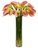1251-PK Pink Calla Lily Silk Flowers in Water in 3 colors by Nearly Natural | 27"