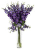 1224-PP Purple Silk Delphinium in Water in 3 colors by Nearly Natural | 38 inches