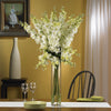 1224-WH White Silk Delphinium in Water in 3 colors by Nearly Natural | 38 inches