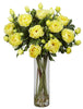 1231-YL Yellow Giant Silk Peony in Water in 3 colors by Nearly Natural | 38 inches