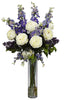 1220-PP Purple Rose Delphinium Lilac in Water in 2 colors by Nearly Natural | 38"