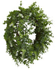 4541 Eucalyptus Silk Double-Ring Wreath by Nearly Natural | 18 inches