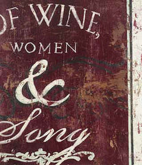 SC025 Of Wine Women & Song by Rodney White | Open Edition Wrapped Canvas Art