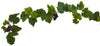 6157-S2 Grape Leaf & Grapes Set of 2 Silk Garlands by Nearly Natural | 72"