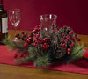 4654 Holiday Artificial Silk Candelabrum by Nearly Natural | 17.5 inches