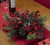 4654 Holiday Artificial Silk Candelabrum by Nearly Natural | 17.5 inches