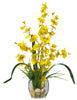 1119-YL Yellow Oncidium Dancing Lady Silk in Water in 4 colors by Nearly Natural| 19"