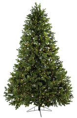 5377 Royal Grand Silk Christmas Tree w/Lights by Nearly Natural | 7.5 feet