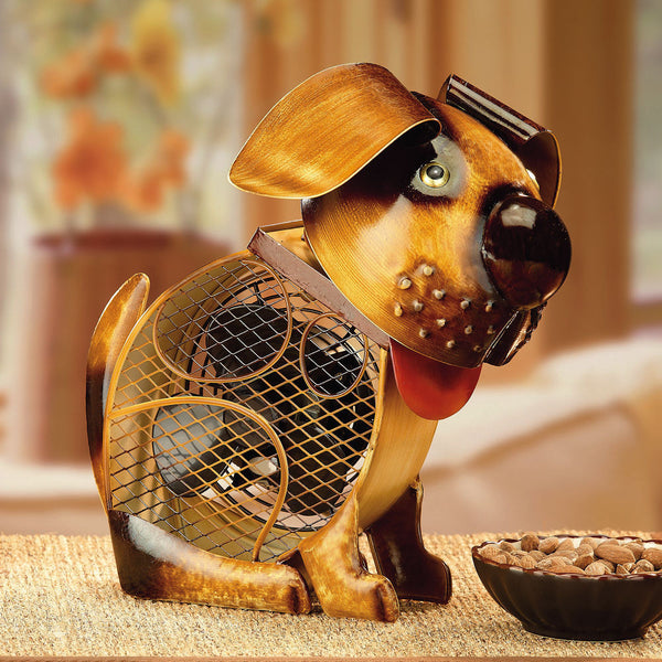 Deco Breeze DBF2010 - Country Dog Figurine Fan