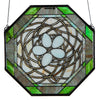 37532 Bird's Nest Octagon Stained Glass Window by Meyda Lighting | 19x19"
