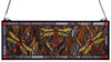48091 Dragonfly Flight Stained Glass Window by Meyda Lighting | 28x10 inches