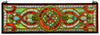 77908 Evelyn in Topaz Transom Stained Glass by Meyda Lighting | 35x11 inches