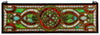 77908 Evelyn in Topaz Transom Stained Glass by Meyda Lighting | 35x11 inches