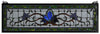 119445 Fairytale Purple Transom Stained Glass by Meyda Lighting | 33x10"