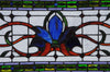 119445 Fairytale Purple Transom Stained Glass by Meyda Lighting | 33x10"