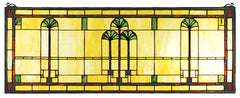 50825 Ginkgo Stained Glass Window by Meyda Lighting | 35x13 inches