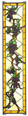 79792 Jeweled Grape Stained Glass Window by Meyda Lighting | 8x36 inches