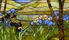 12514 Magnolia & Iris Stained Glass Window by Meyda Lighting | 29x40 inches