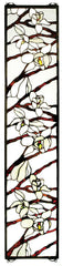 47887 Magnolia Branches Stained Glass Window by Meyda Lighting | 9x42 inches