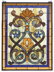 77999 Mandolin Stained Glass Window by Meyda Lighting | 20x27 inches