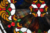 127106 Middleton Burgundy Stained Glass Window by Meyda Lighting | 19x18"