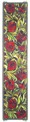 36003 Peony Burgundy Stained Glass Window by Meyda Lighting | 9x42 inches