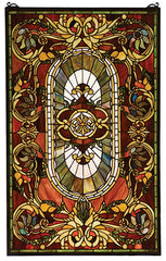 78103 Regal Splendor Stained Glass Window by Meyda Lighting | 20x32 inches