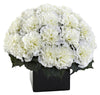 1372-CR Cream Carnation Silk Arrangement w/Planter 10 colors by Nearly Natural | 11"