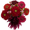 4847 Mixed Zinnia Artificial Flowers in Vase by Nearly Natural | 9.75"