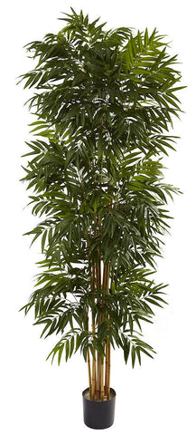 5406 Phoenix Palm Artificial Silk Tree w/Planter by Nearly Natural | 7.5 ft