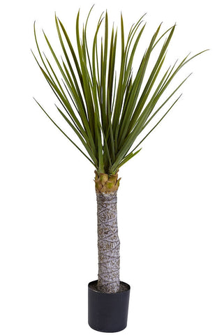 5438 Yucca Artificial Silk Plant with Planter by Nearly Natural | 3 feet