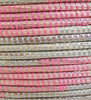 sen50t Pink & Silver Spiral Medium Tagine Handmade Storage Basket with Lid | Senegal Fair Trade by Swahili Imports