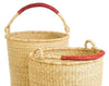 gh25a Natural Set of 2 Bolga Open Nesting Laundry Basket Hampers | Senegal Fair Trade by Swahili Imports