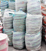 sen49u Aqua & Blue Spiral Extra Large Traditional Laundry Hamper Basket | Senegal Fair Trade by Swahili Imports