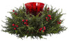 4892 Cedar Berry Holiday Candelabrum by Nearly Natural | 16 inches