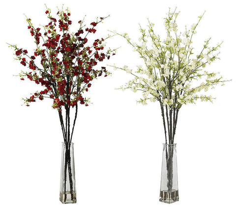 Cherry Blossoms Silk Flowers in Water in 2 colors | 38 inches