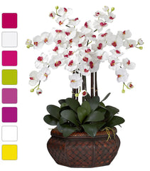 1201 Large Phalaenopsis Silk Orchid in 8 colors by Nearly Natural | 30"