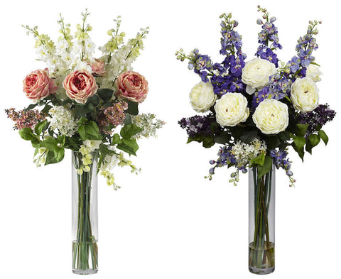 Silk Rose Delphinium Lilac in Water in 2 colors | 38 inches