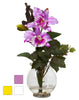 1275 Mini Silk Cattleya in Water 3 colors by Nearly Natural | 14.5 inches
