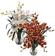 1300 Large Silk Cymbidium in Water in 2 colors by Nearly Natural | 34"