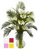 1301 Faux Calla Lily & Palm in Water in 4 colors by Nearly Natural | 27"