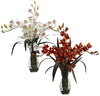 1322 Triple Faux Cymbidium Orchid in 2 colors by Nearly Natural | 29 inches