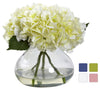 1357 Large Silk Hydrangea with Vase in 4 colors by Nearly Natural | 9"