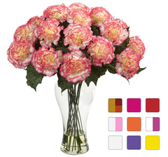 1403 Blooming Carnation Faux Flowers in 9 colors by Nearly Natural | 18"