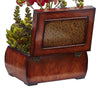 1412 Autumn Orchid & Succulent 22" Silk Arrangement Chest by Nearly Natural