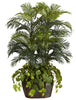 6634 Double Areca Palm & Pothos Silk Tree by Nearly Natural | 4.5 feet