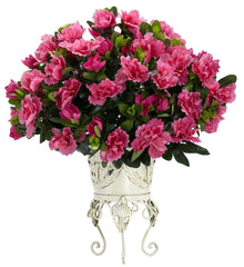 6687 Azalea Artificial Silk Plant w/Planter by Nearly Natural | 19 inches